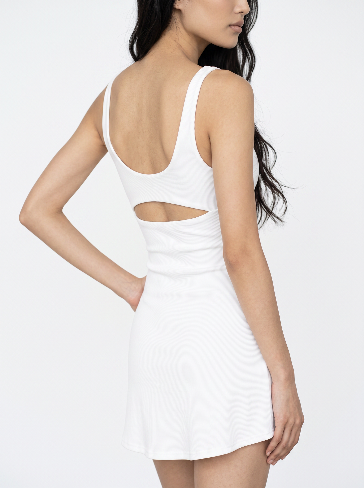 Courtside Underbust-slit Padded Dress