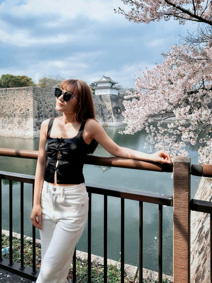 Renaissance Satin Ribbon Tank Top