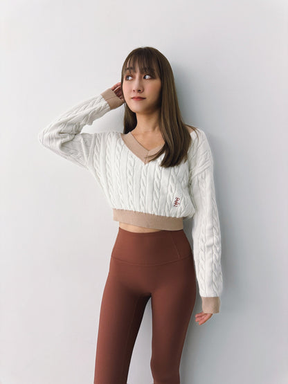 TLE College Crop Sweater
