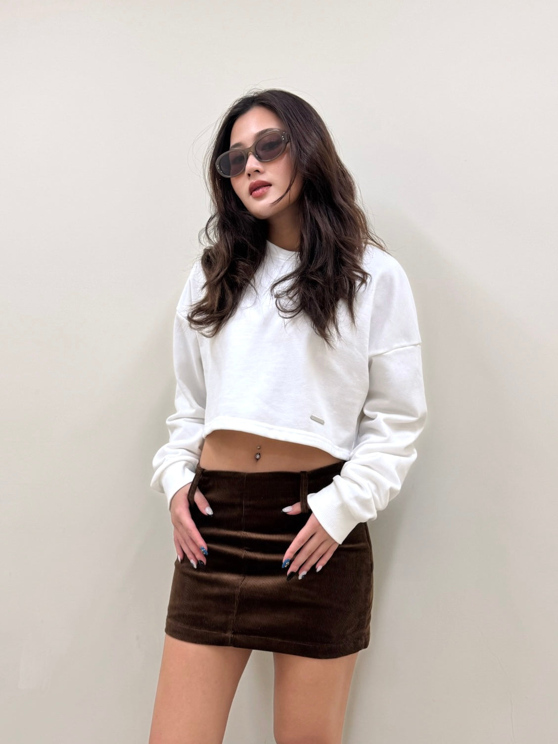 Oak Corduroy Mini Skirt