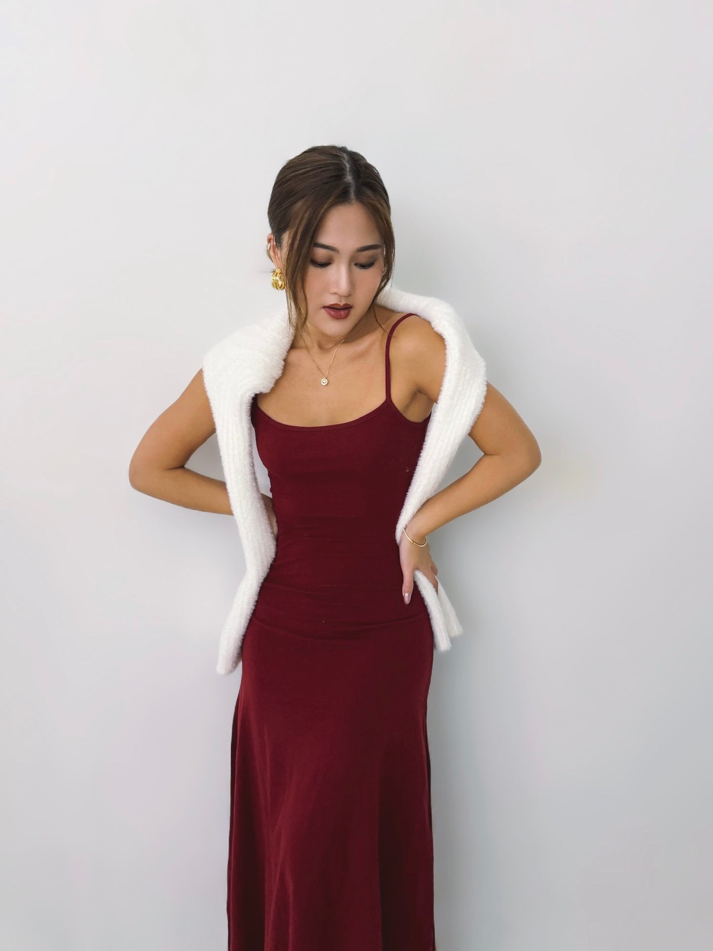 High Shine Maxi Tank Dress