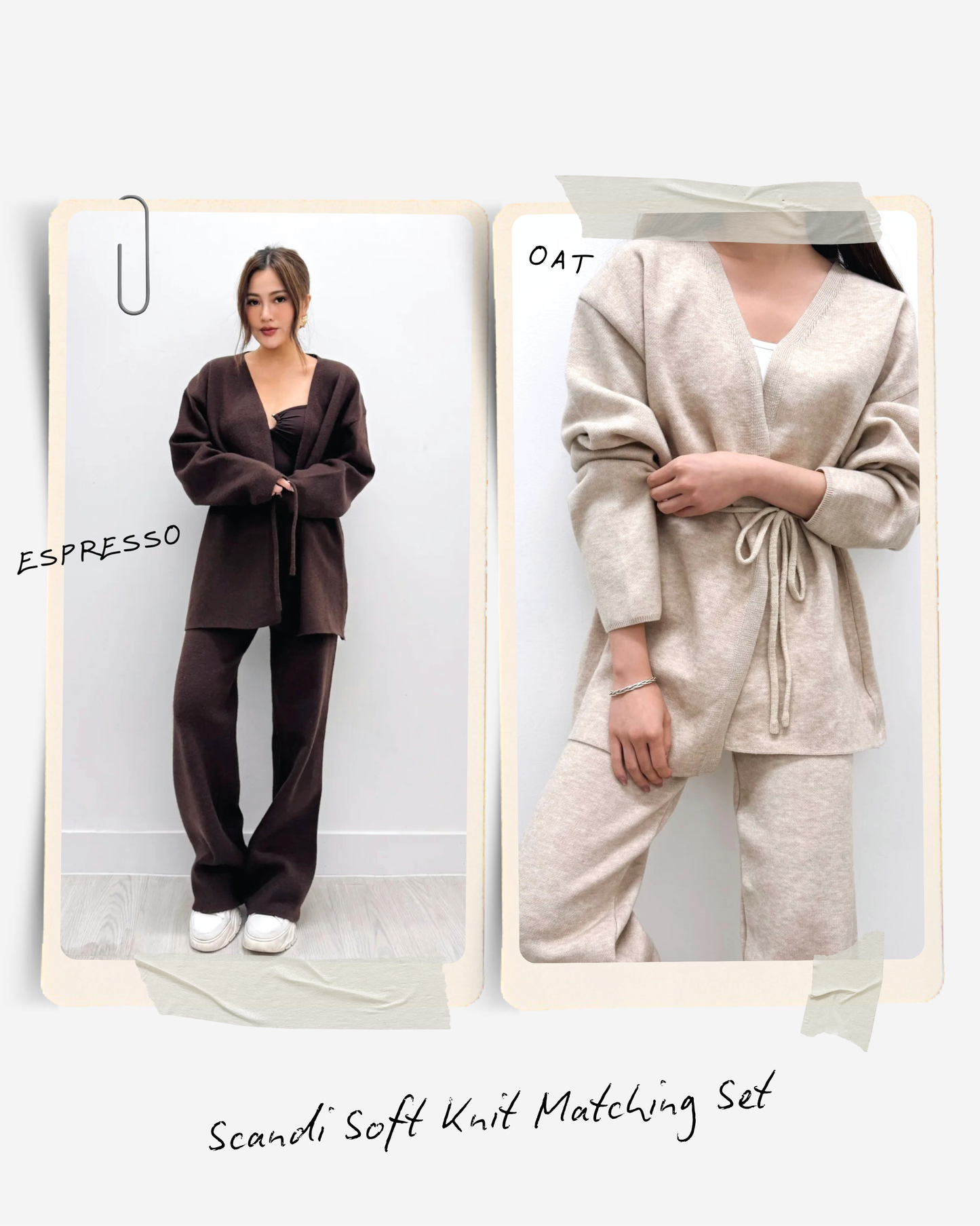 Scandi Soft Knit Matching Set