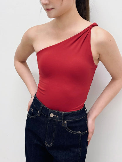 Luxe Knot One-shoulder Sports Bra