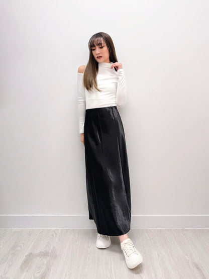 Calla Midi Satin Skirt