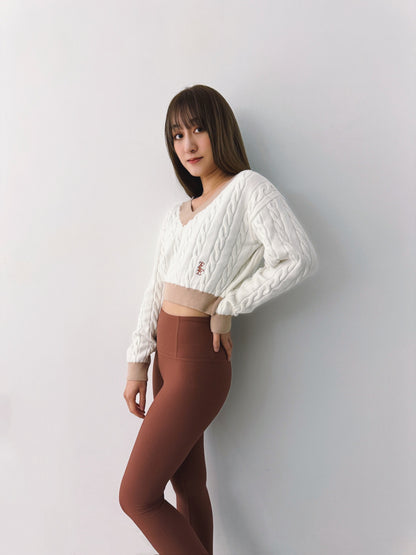 TLE College Crop Sweater