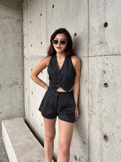 Peony Waistcoat / Short Set