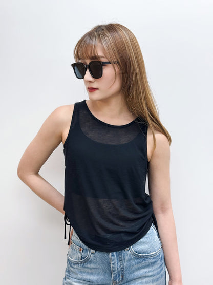 Sheer Glow Coverup Tank Top