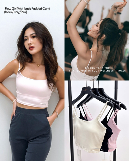 Flow Girl Twist-back Padded Cami