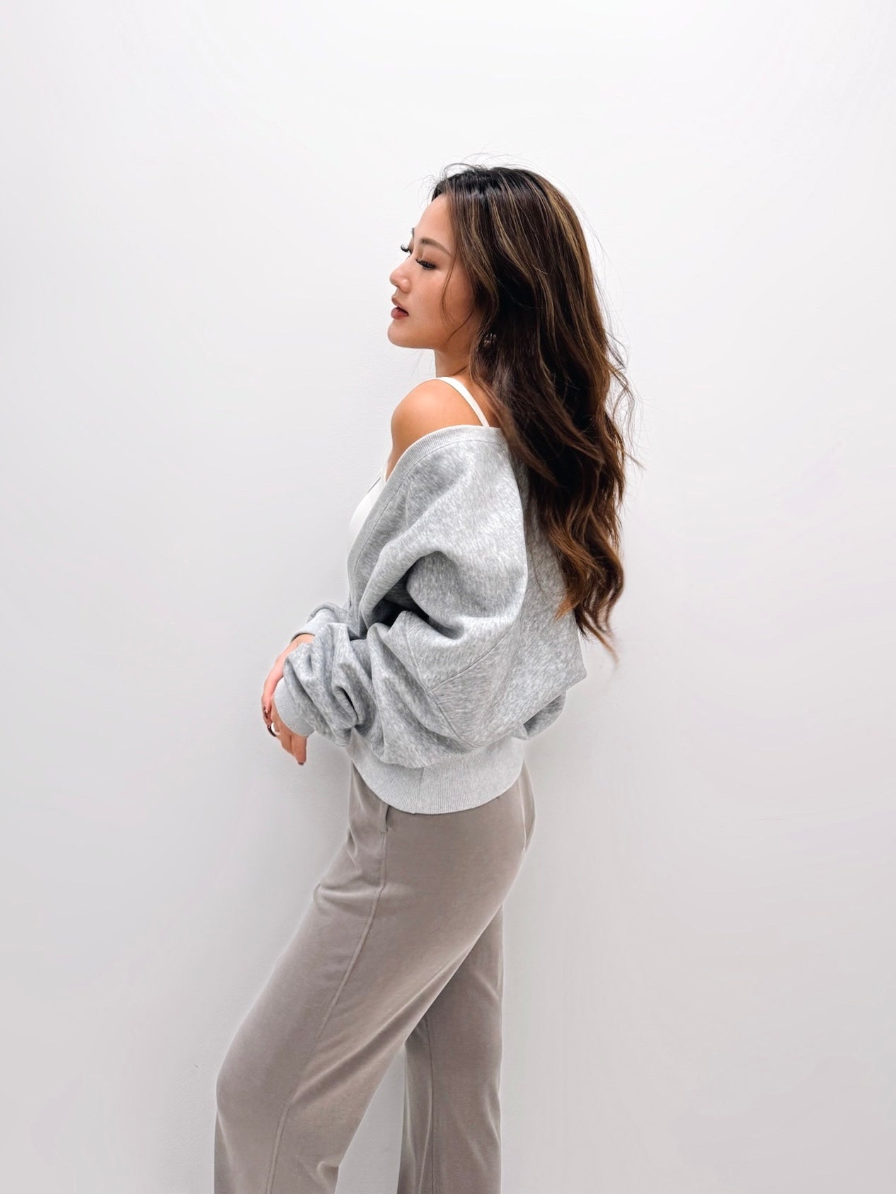 Sweat Shine V-neck Pullover