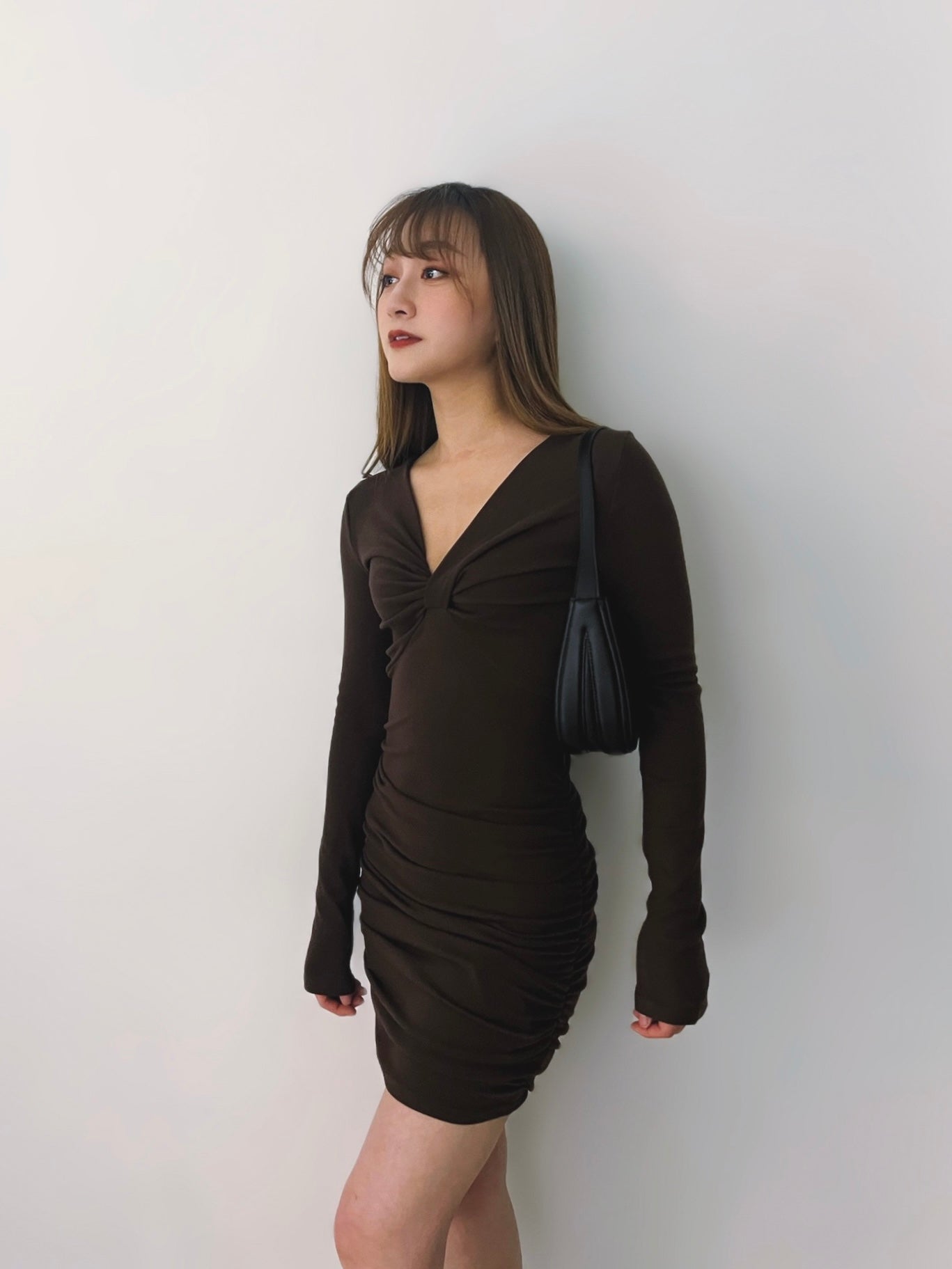 Madison Ruched Bodycon Dress