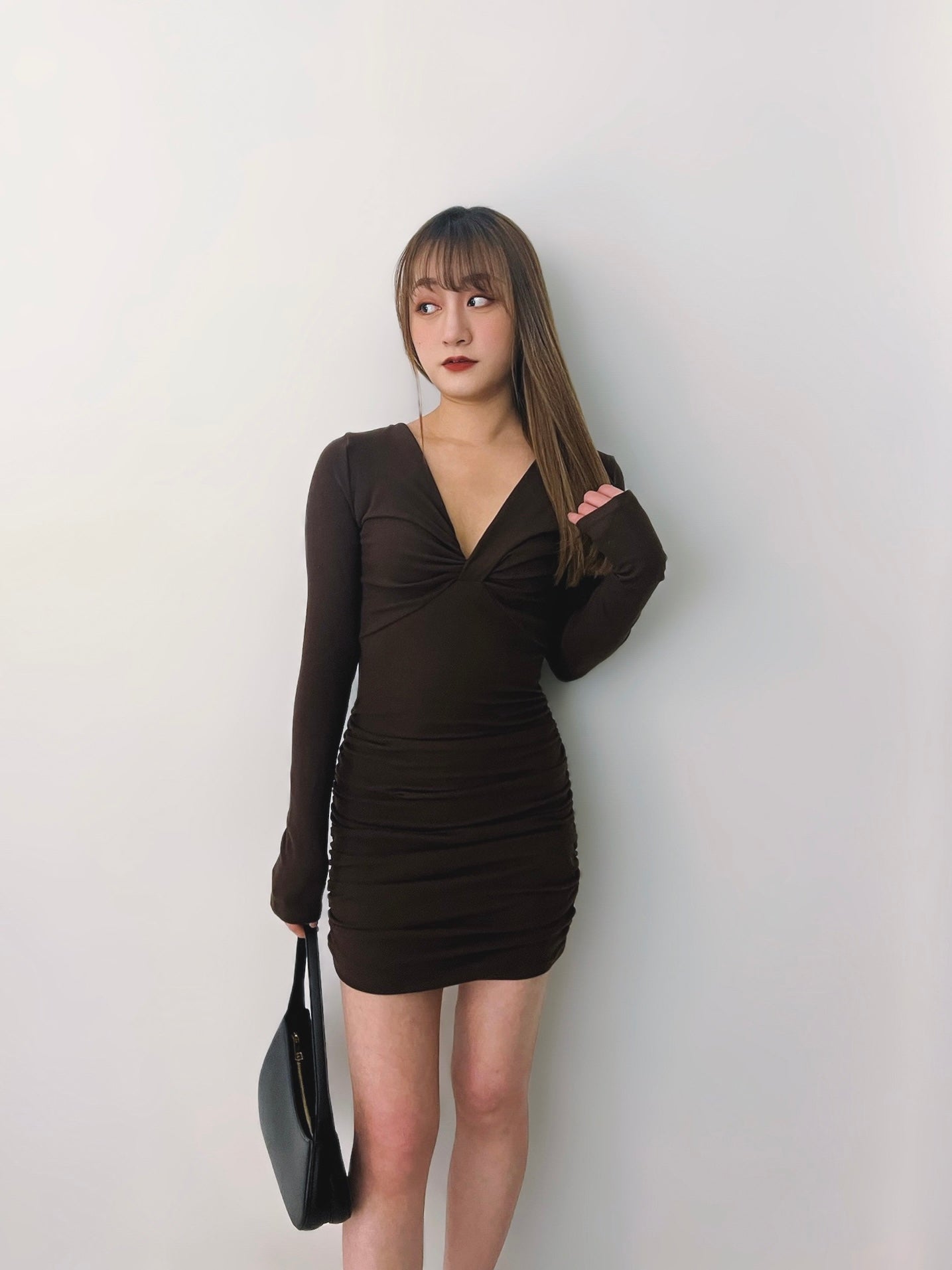 Madison Ruched Bodycon Dress