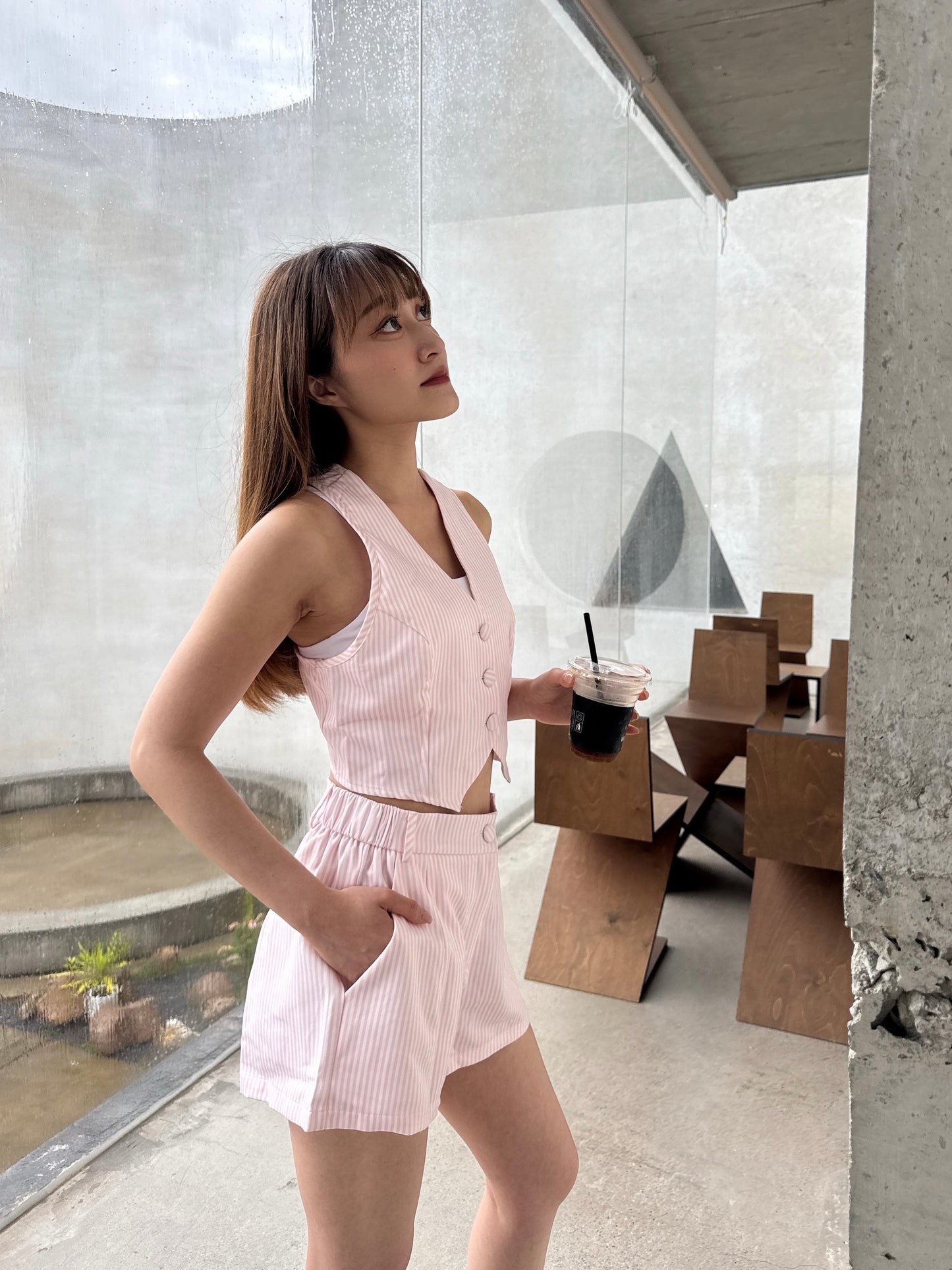 Peony Waistcoat / Short Set