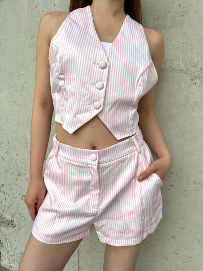Peony Waistcoat / Short Set