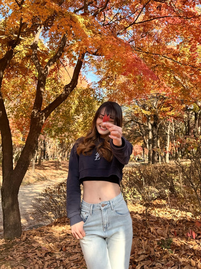 Logo Crop Sweatshirt