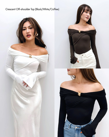 Crescent Off-shoulder Top
