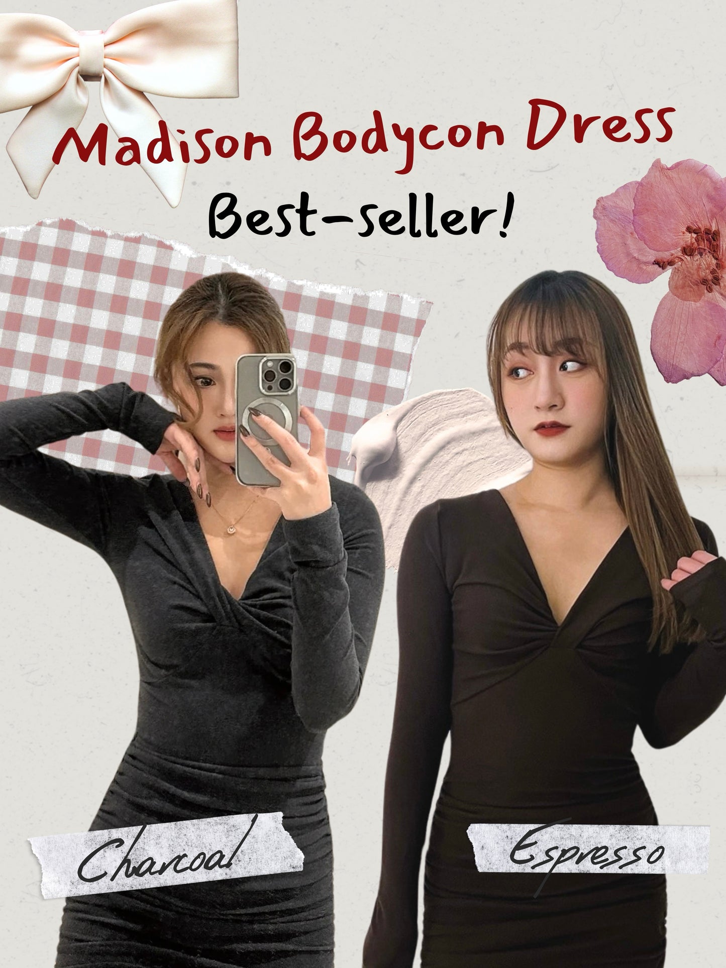 Madison Ruched Bodycon Dress