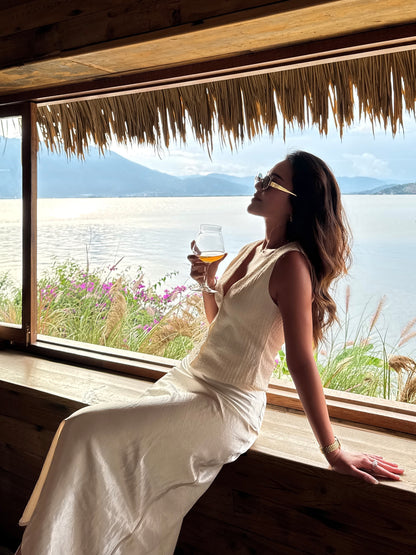 Calla Midi Satin Skirt