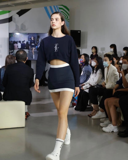 Logo Crop Sweatshirt