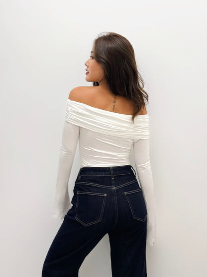 Crescent Off-shoulder Top