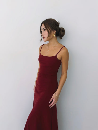 High Shine Maxi Tank Dress