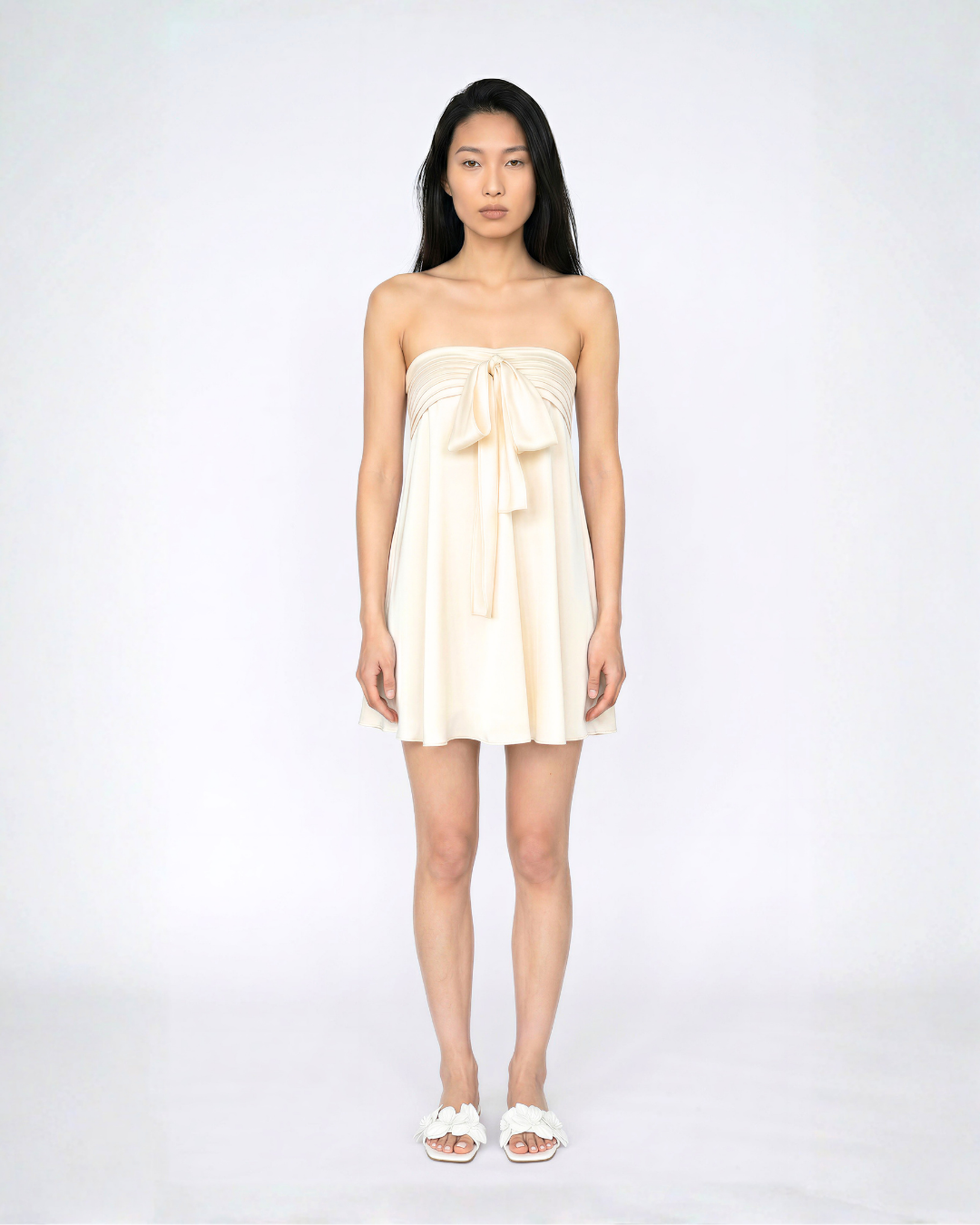 Marina Silky Ribbon Tube Dress