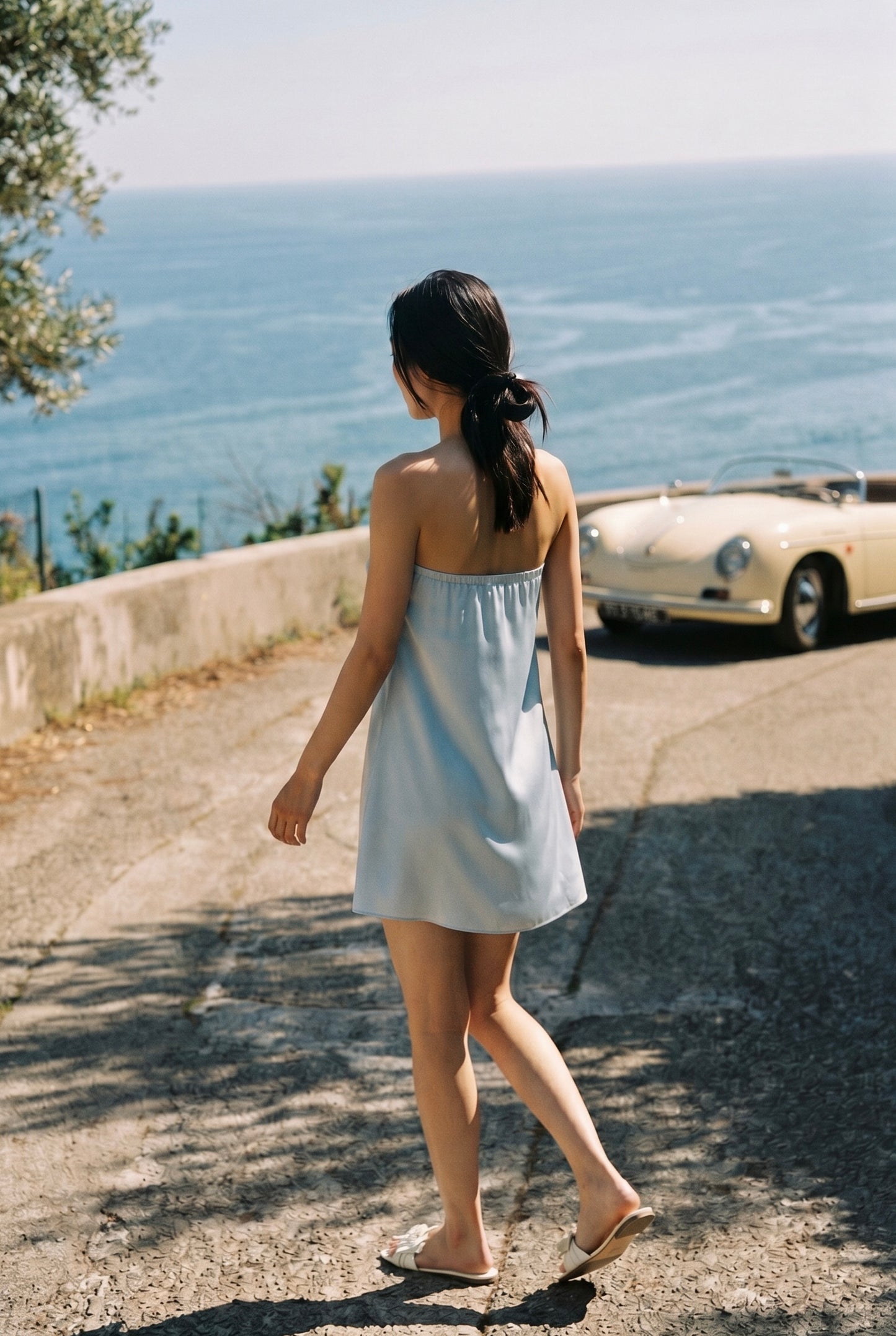 Marina Silky Ribbon Tube Dress
