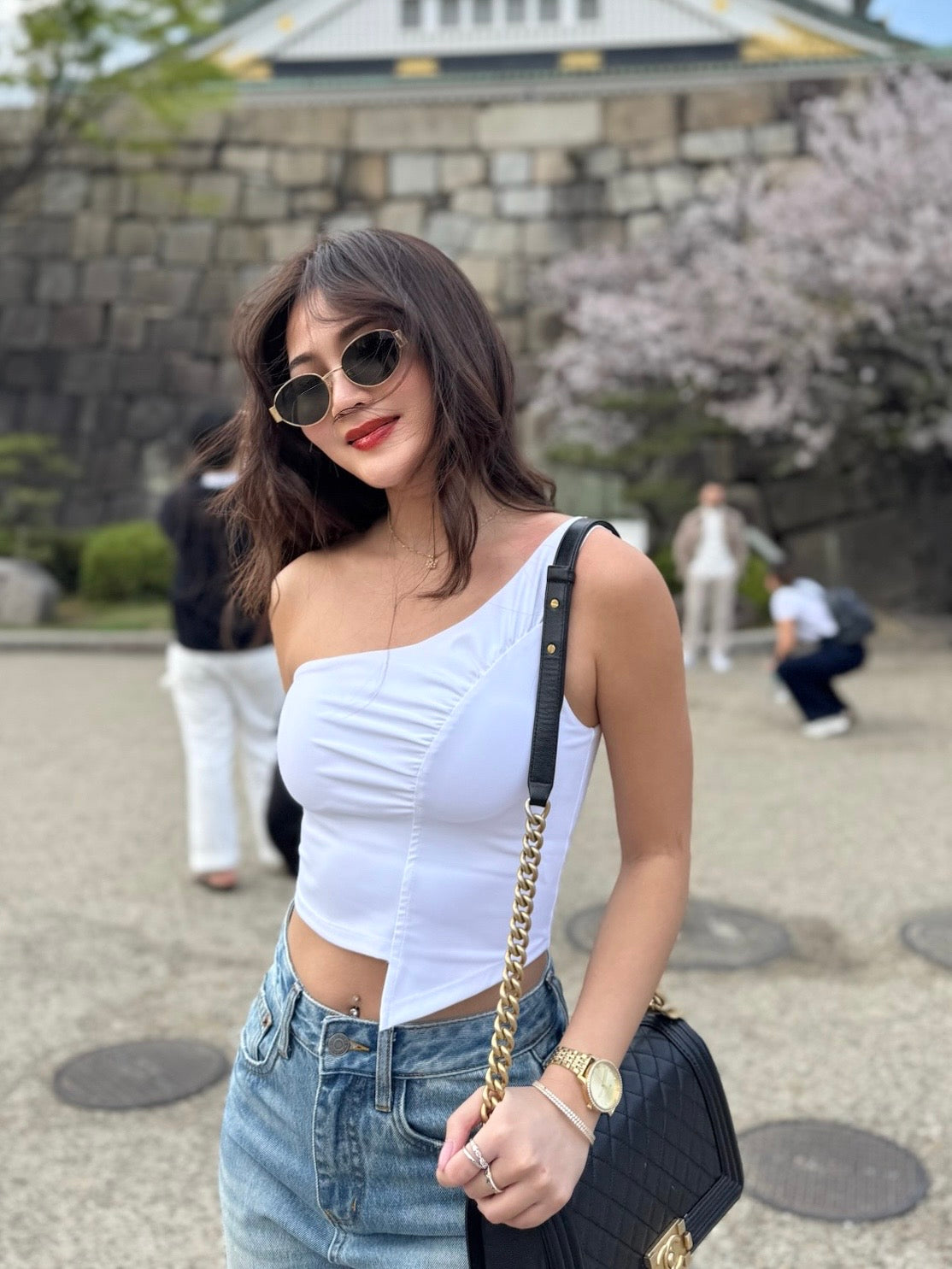 Extrovert One-shoulder Padded Top