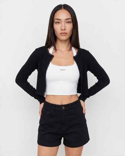 Cabana Lace Trim Cardigan