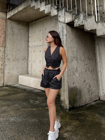 Peony Waistcoat / Short Set