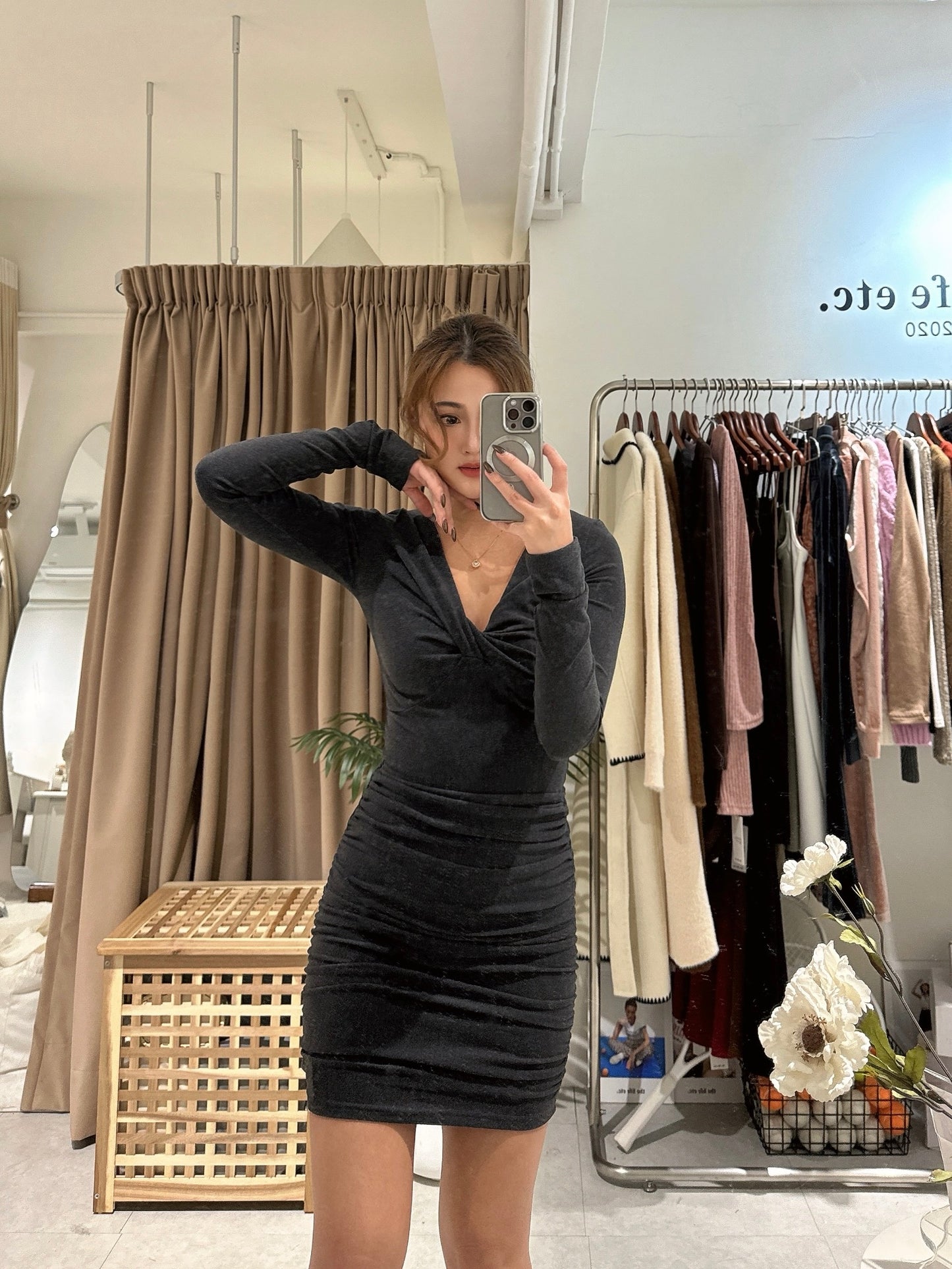 Madison Ruched Bodycon Dress