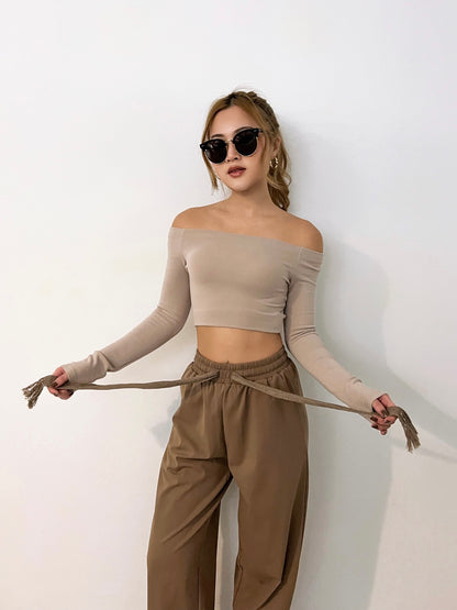 Glee Off Shoulder Crop Top