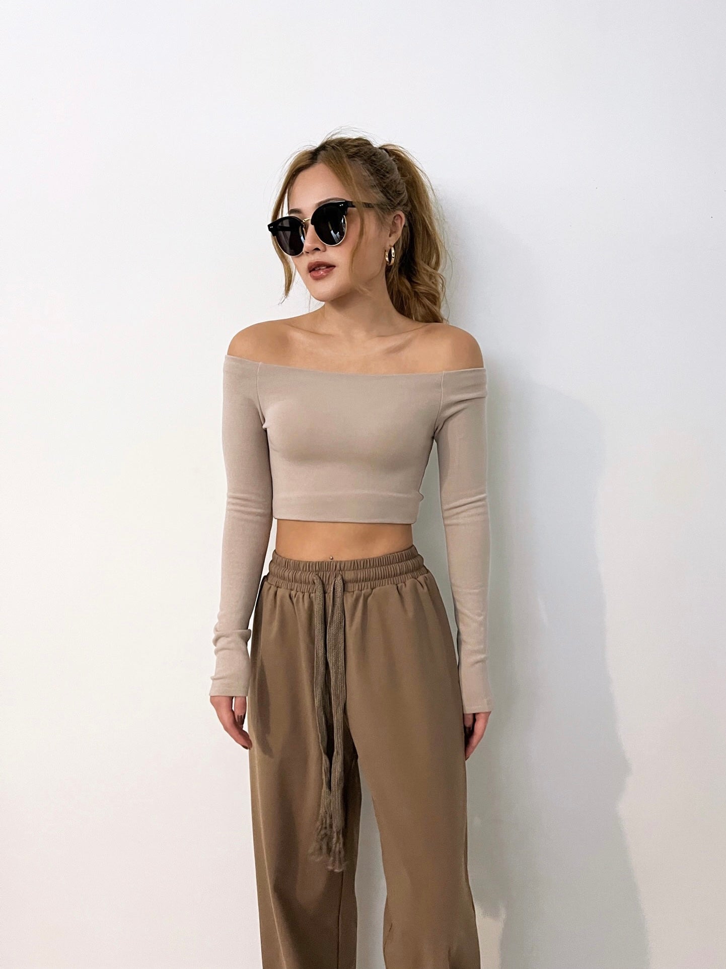 Glee Off Shoulder Crop Top