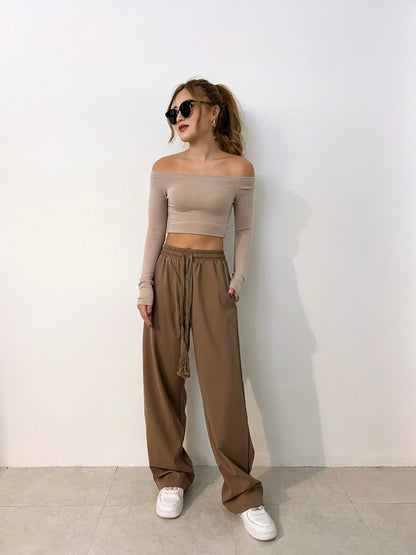 Glee Off Shoulder Crop Top