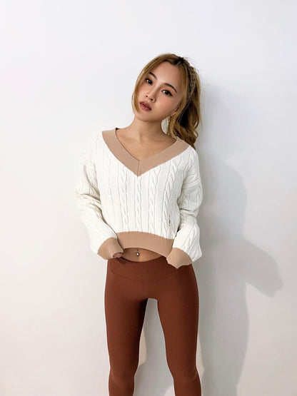 TLE College Crop Sweater