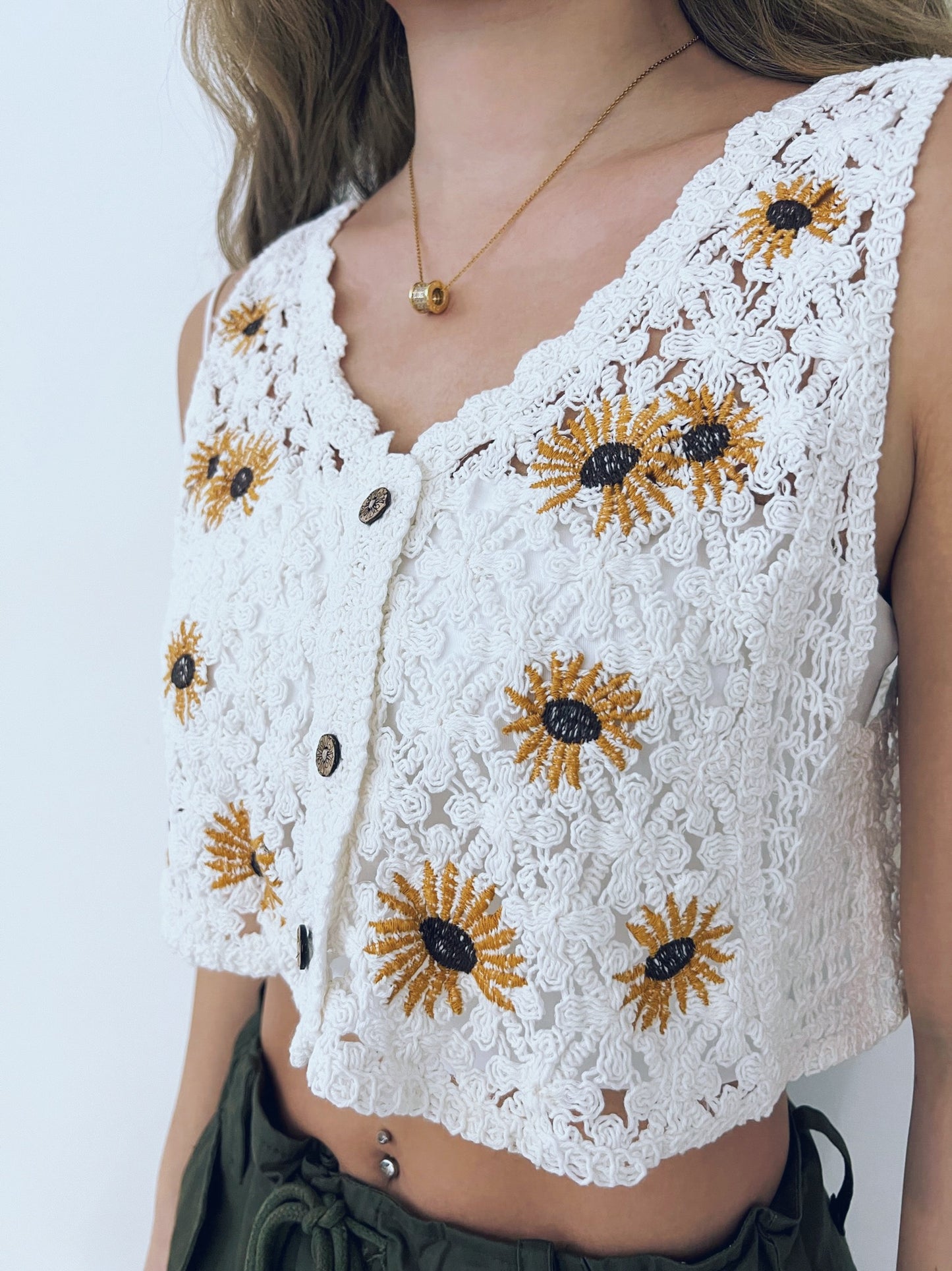 Kesha Crochet Tank Top