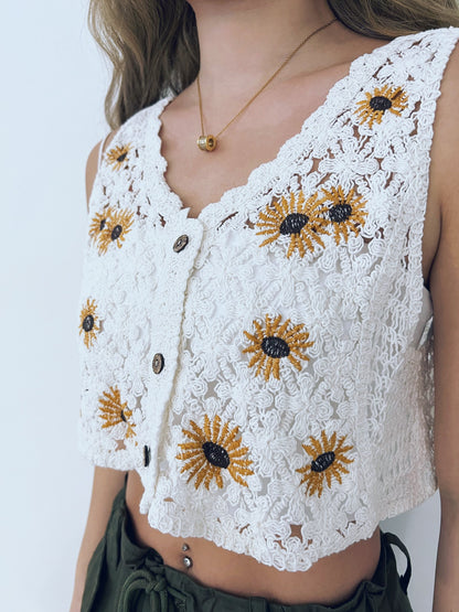 Kesha Crochet Tank Top